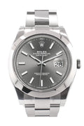 Datejust 41 Dark Rhodium Dial Automatic Men's Watch 126300.