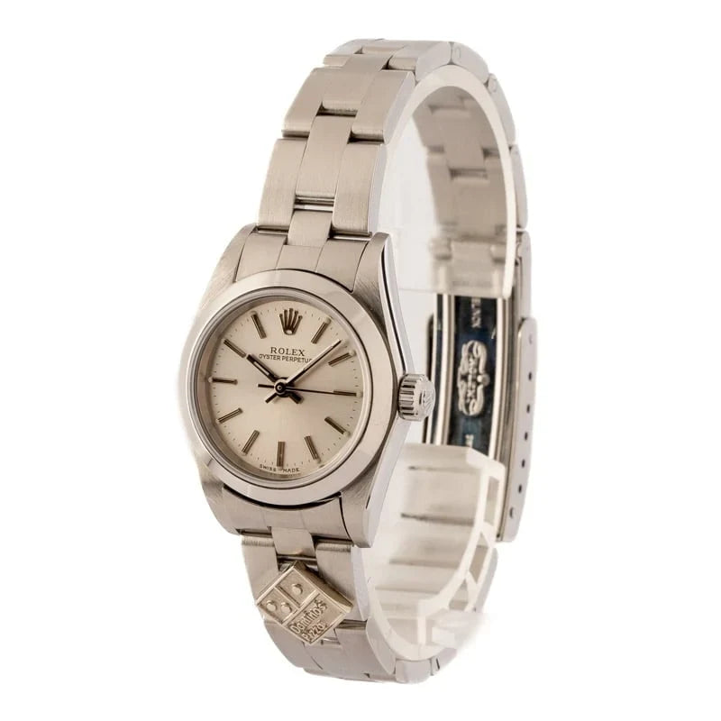 Ladies Rolex Oyster Perpetual 76080 Stainless Steel
