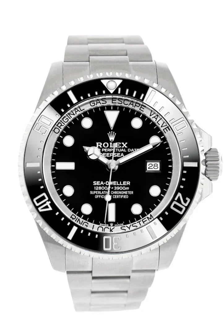 Sea-Dweller Deepsea 44 Black Dial Automatic Men's Stainless Steel Oyster Watch 126660.