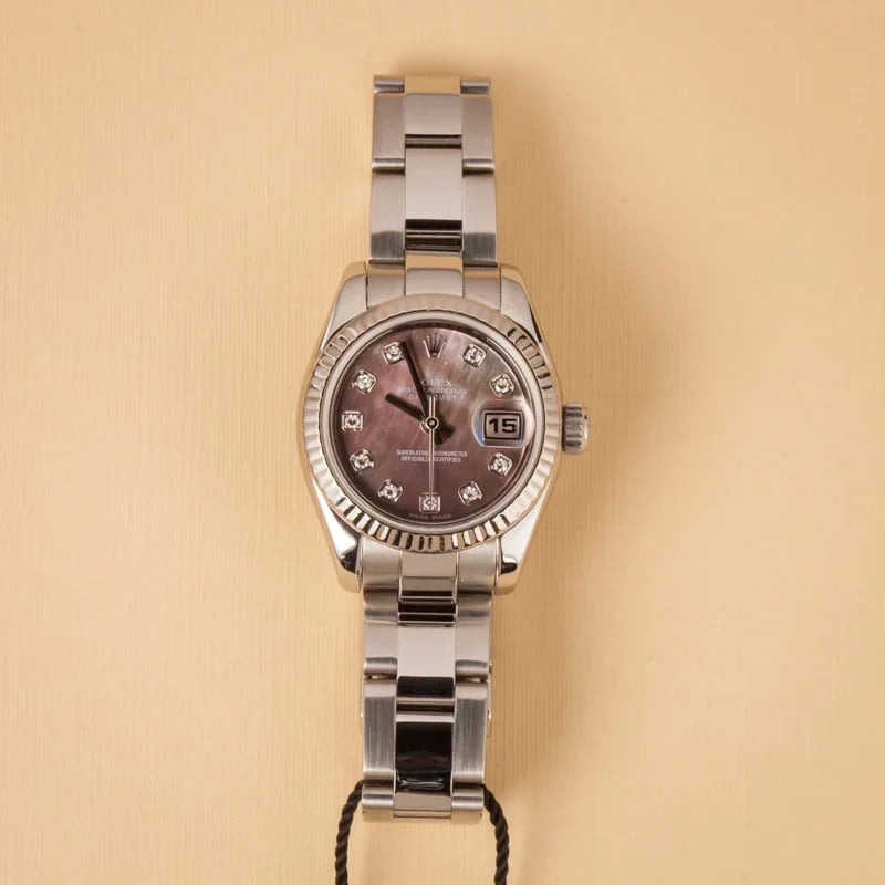 Ladies Rolex Oyster Perpetual 179174 Diamond Dial