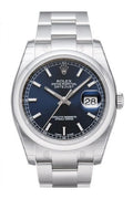 Datejust 36 Blue Dial Stainless Steel Watch 116200.