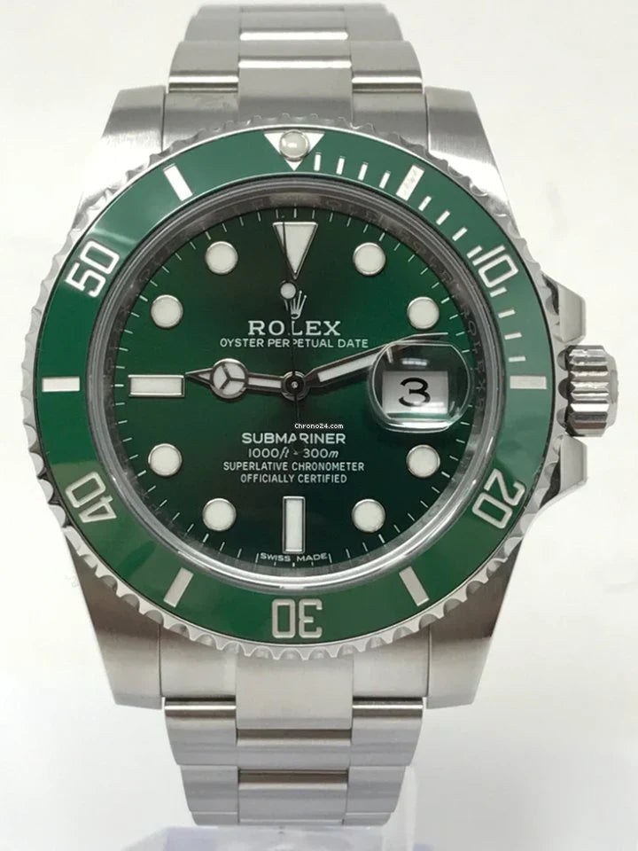 Submariner Date Green Hulk 40mm 116610LV Unworn 2019.