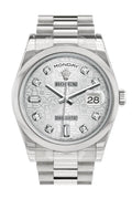 Day Date 36 Silver Jubilee Diamonds Dial President Men's Watch 118206.