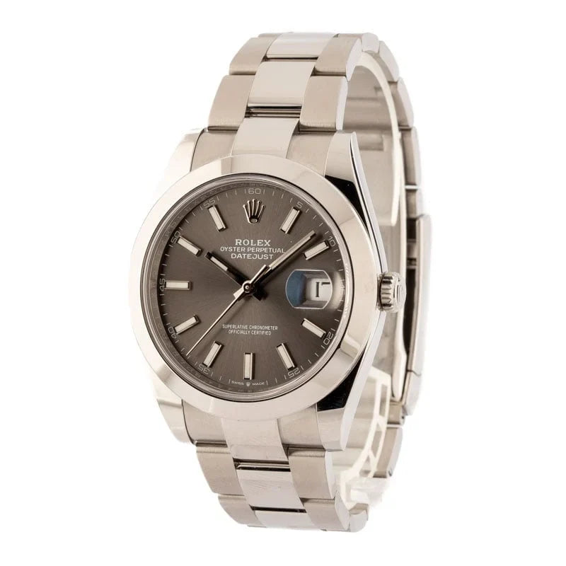 Rolex Datejust 41 Ref 126300 Slate Dial