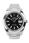 Datejust II Black Dial Stainless Steel Oyster Automatic Men's Watch 116300.