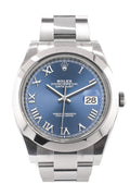 Datejust 41 Blue Roman Dial Automatic Men's Watch 126300.
