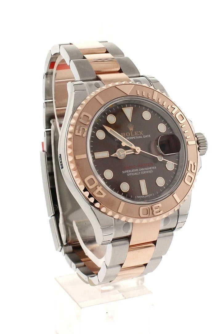 YACHT-MASTER 40 Chocolate Dial 18k Rose Gold Mens Watch 116621.
