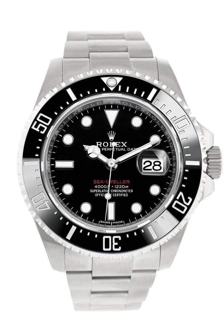 Sea Dweller Black Dial Stainless Steel Mens Watch 126600.