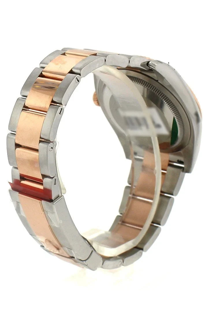 Datejust 36 Pink Dial Fluted Steel and 18k Rose Gold Oyster Watch 116231.