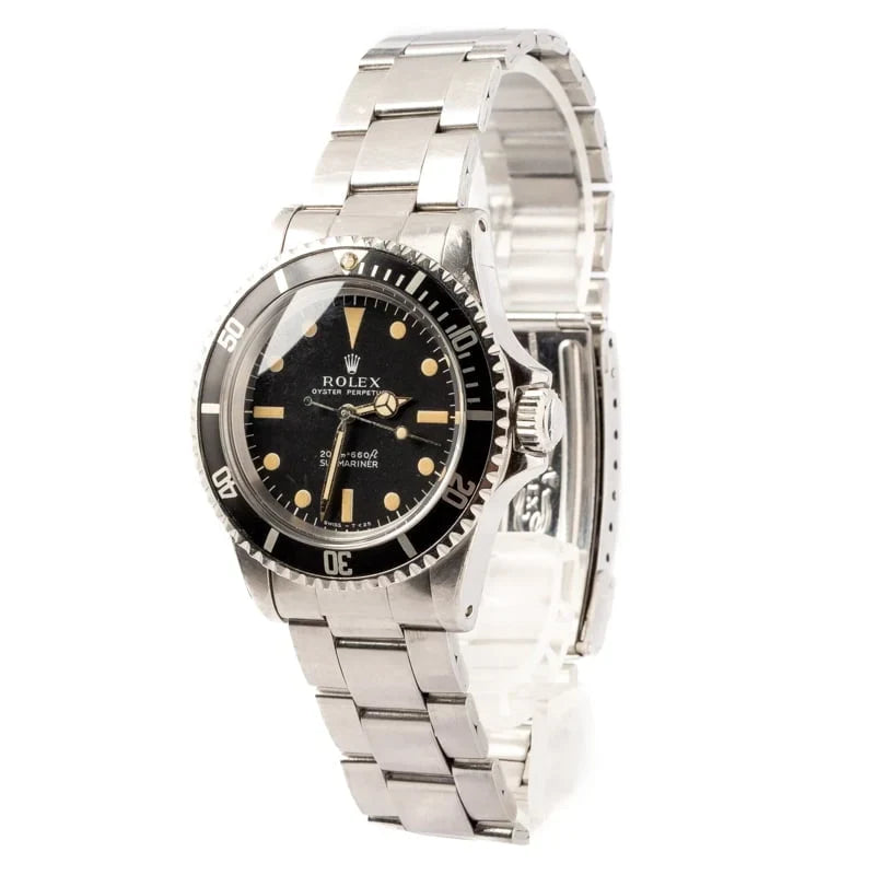 Vintage Rolex Submariner 5513 Stainless Steel