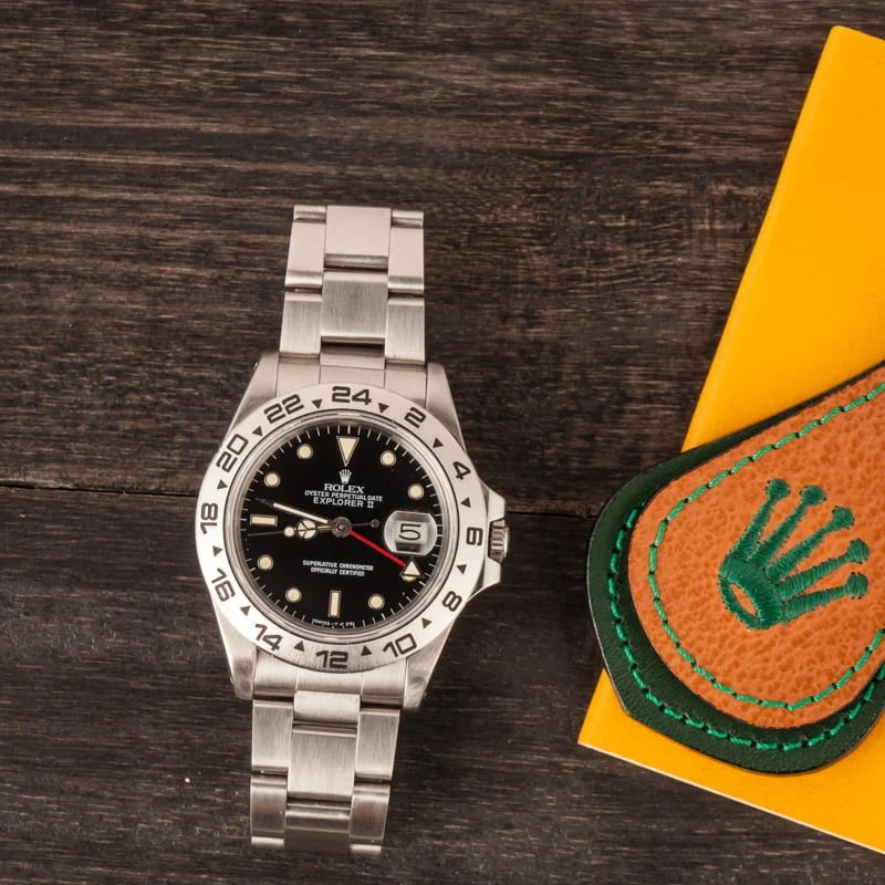 Rolex Explorer II 16550 Black Dial
