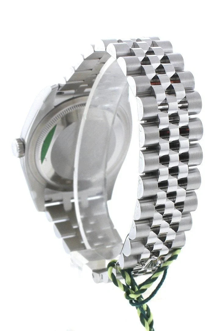 Datejust 36 Black Jubilee design set with Diamonds Dial 18k White Gold Diamond Bezel Jubilee Men's Watch 116244.