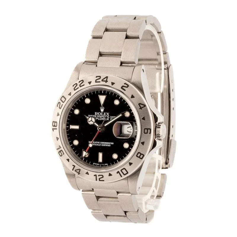 Rolex Explorer II 16570 Black Dial Stainless