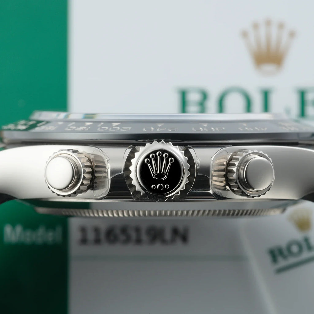 Rolex Daytona White Gold Steel Dial Oysterflex Strap 116519ln-0027