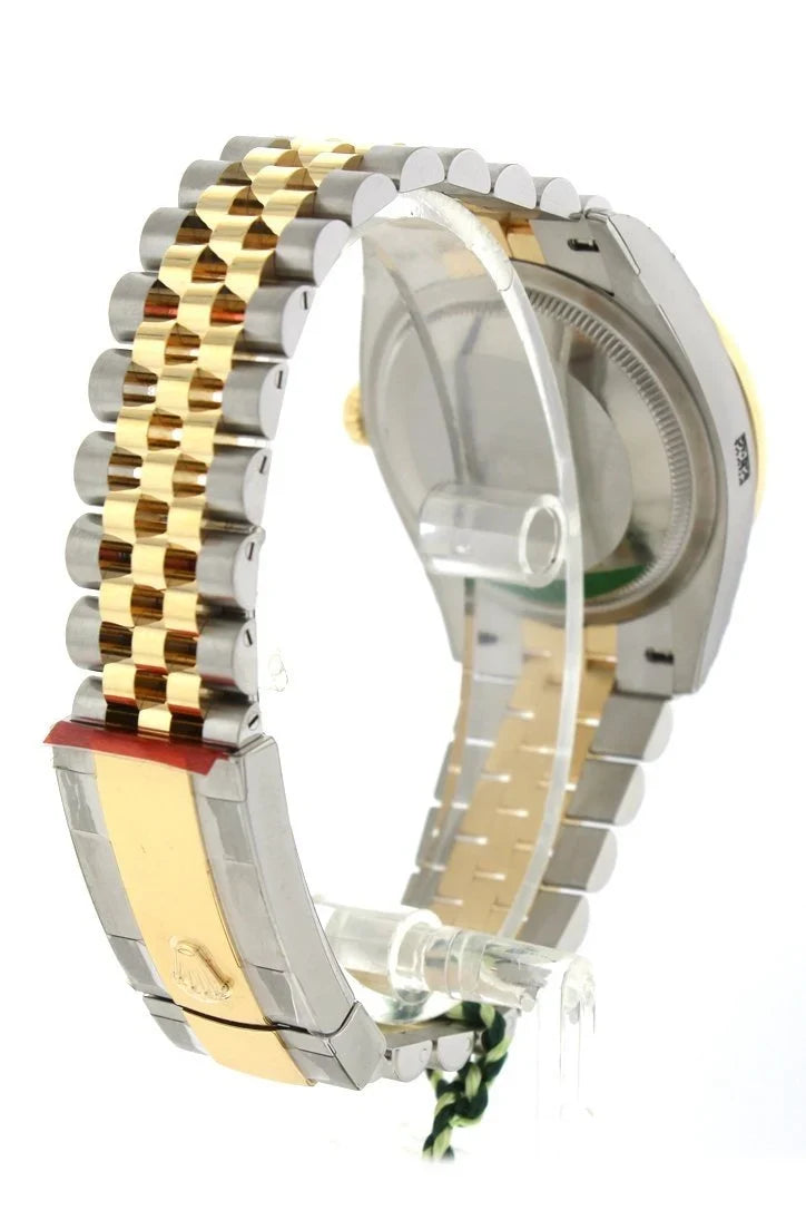 Datejust 36 White Roman Dial Fluted Bezel Jubilee Yellow Gold Two Tone Watch 126233 NP.