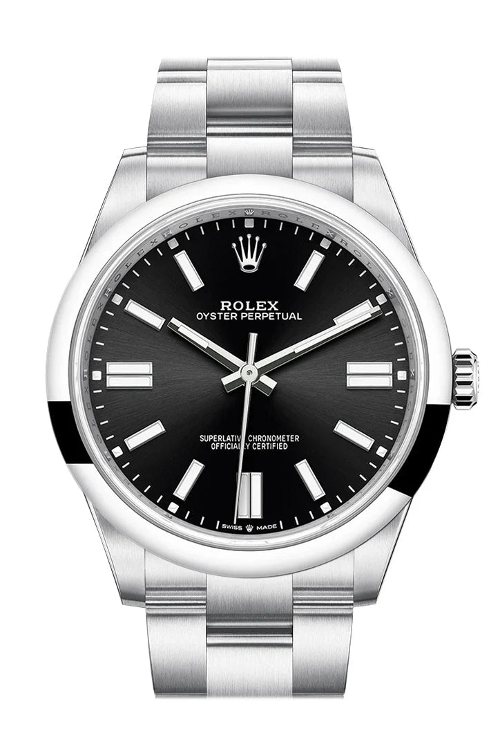 Oyster Perpetual 41 Black Dial Oyster Bracelet Watch 124300.