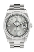 Day Date 36 Silver set with diamonds Dial President Men's Watch 118206.