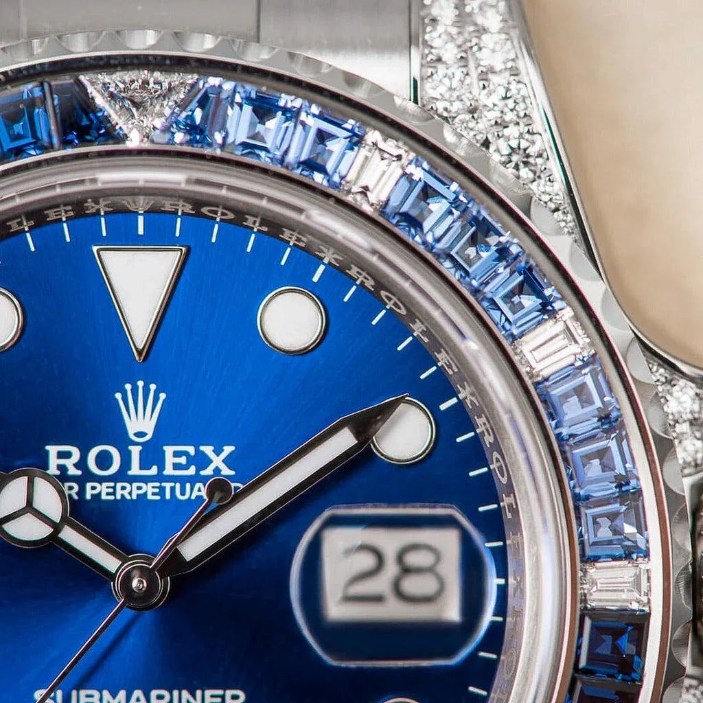 Rolex Submariner Date 116659SABR 18K White Gold Diamonds Sapphires UNWORN