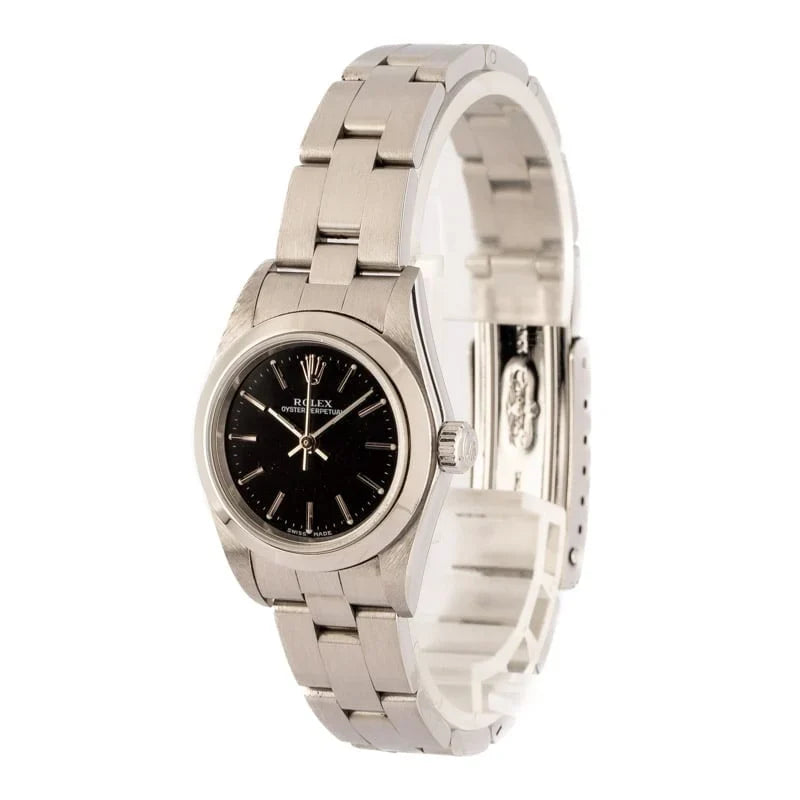 Rolex Oyster Perpetual 76080 Black Dial
