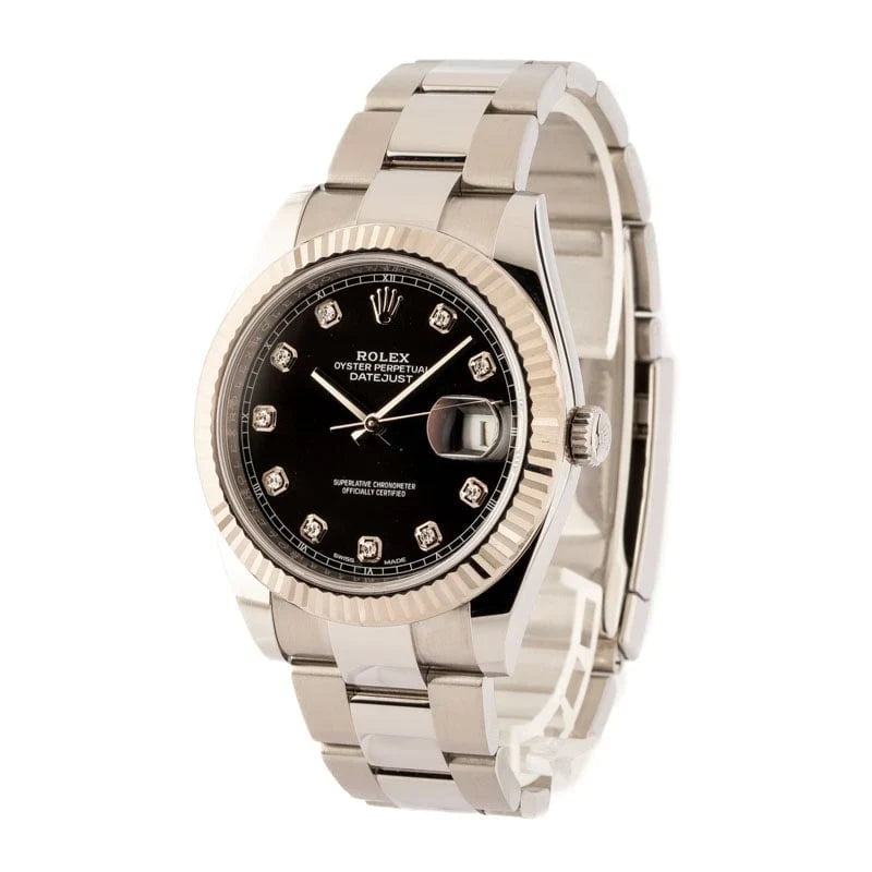 Rolex Datejust 41 Ref 126334 Black Diamond Dial