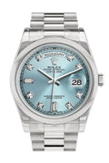 Day Date 36 Ice Blue set Diamonds Dial President Men's Watch 118206.
