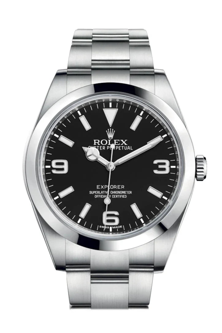 Explorer I 1 Black Dial Steel Mens Watch 214270.
