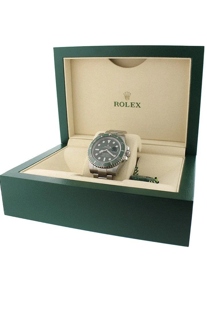Submariner Hulk Date 40 Green Dial Mens Watch 116610LV 116610.