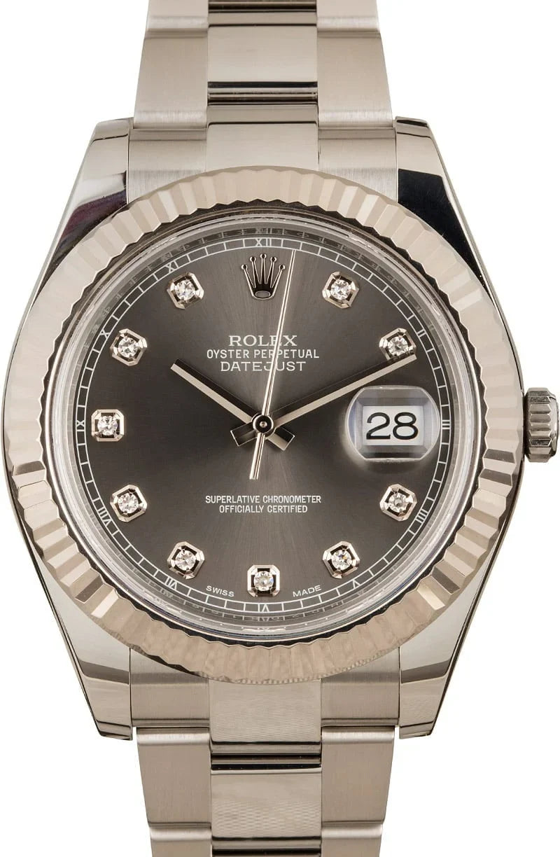 Rolex Datejust II Ref 116334 Diamond Dial